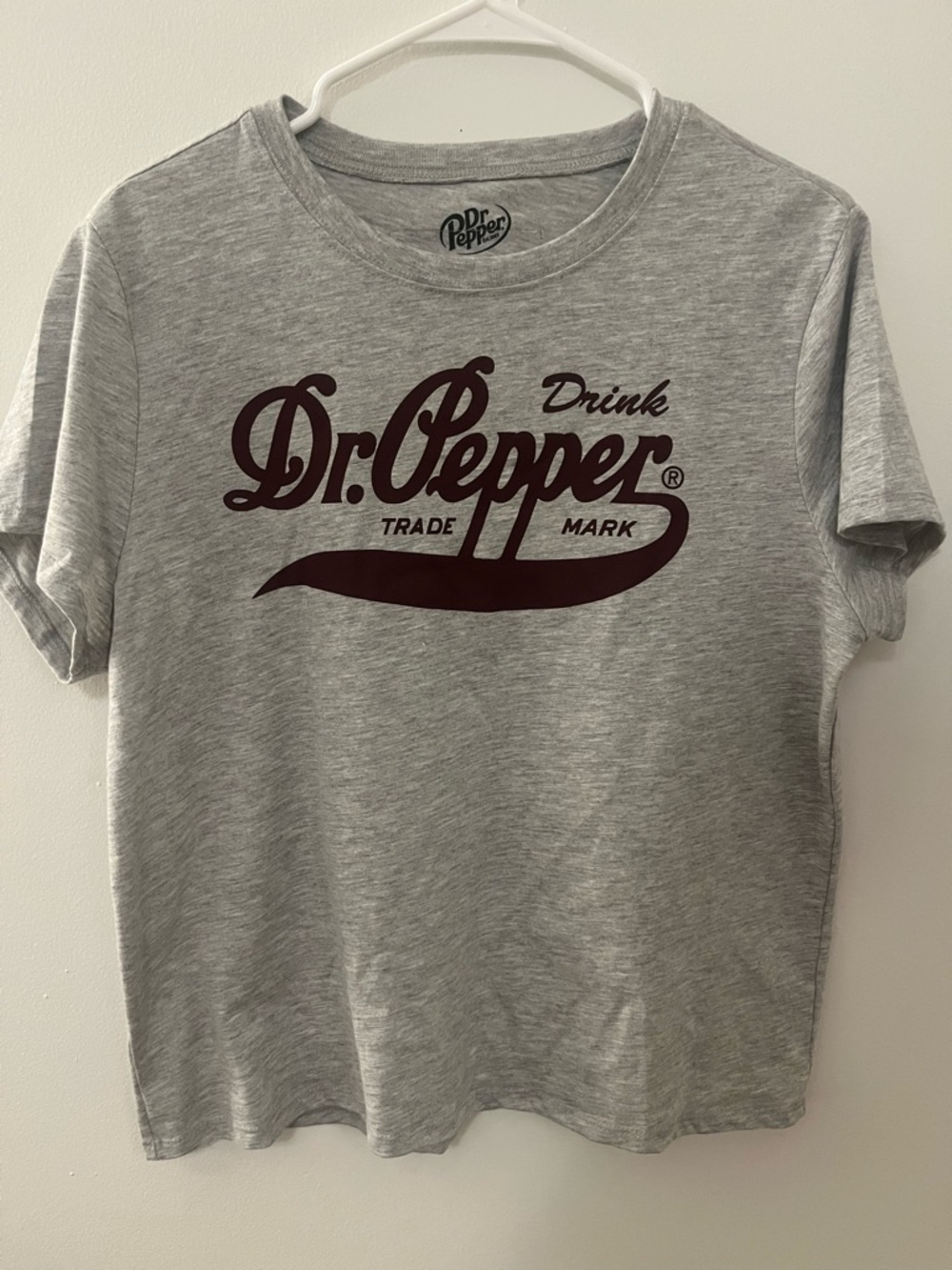 Dr Pepper Women's Heather Gray Logo Tee